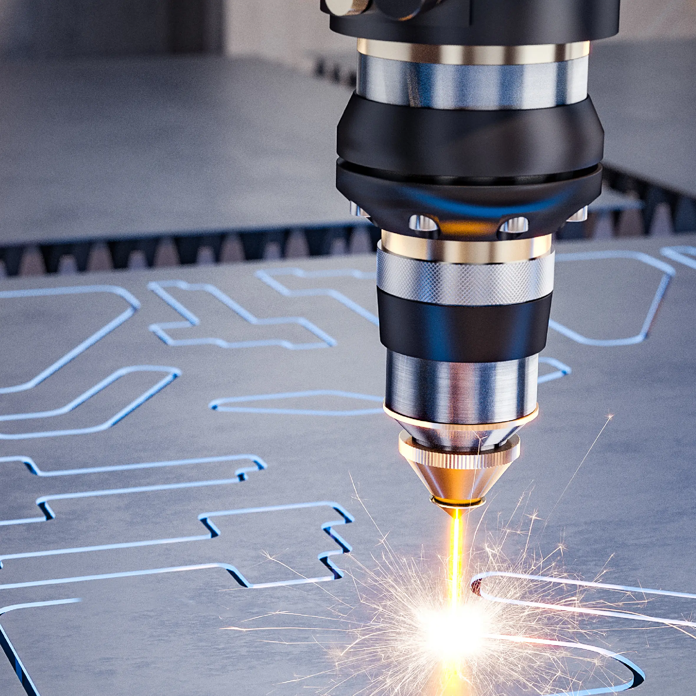 레이저 절단 시설